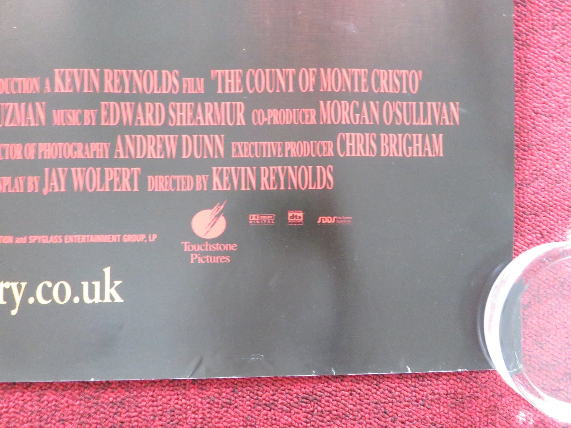 THE COUNT OF MONTE CRISTO UK QUAD (30"x 40") ROLLED POSTER GUY PEARCE 2002 Rendezvous Cinema Movie posters