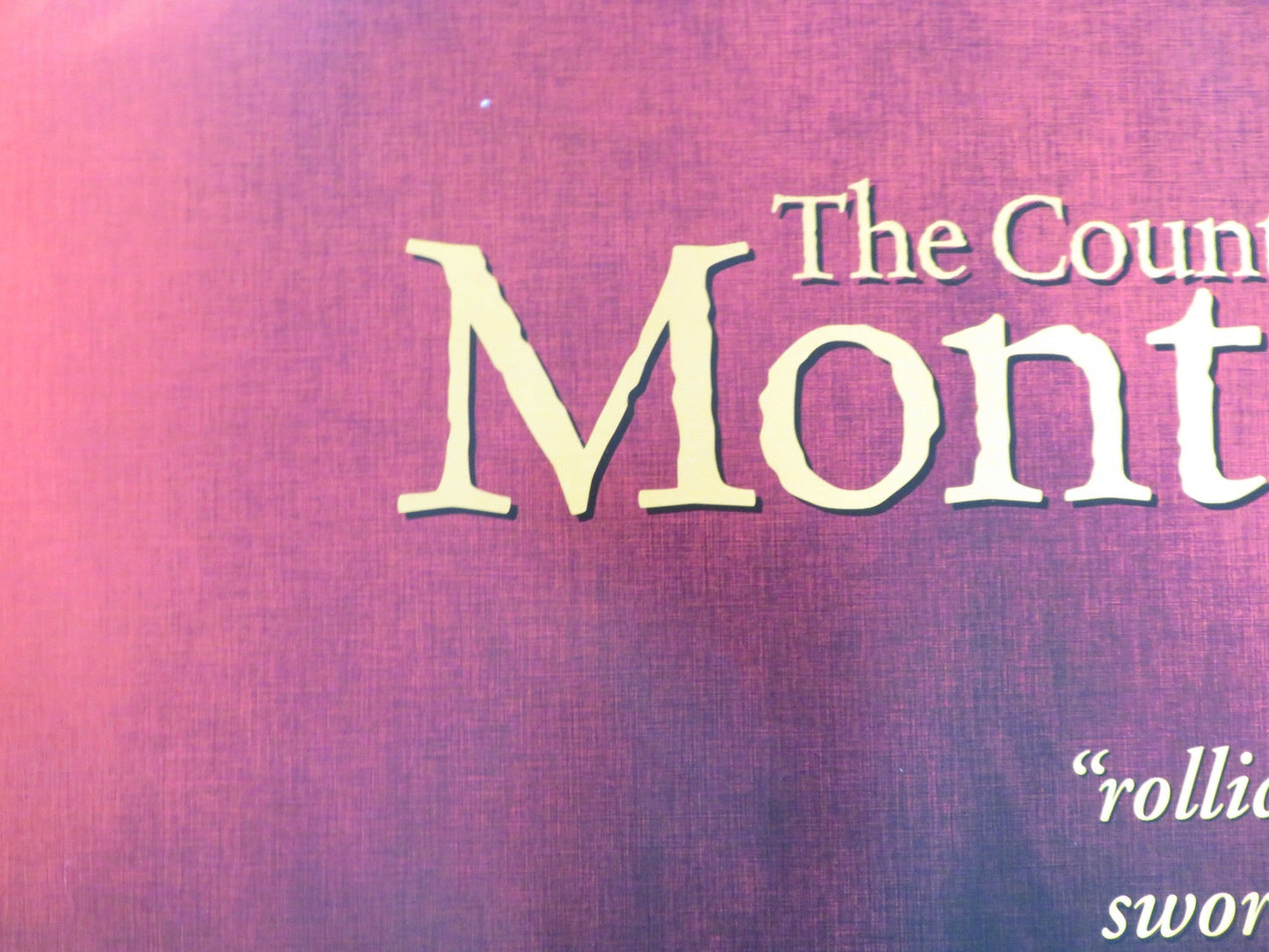 THE COUNT OF MONTE CRISTO UK QUAD (30"x 40") ROLLED POSTER GUY PEARCE 2002 Rendezvous Cinema Movie posters