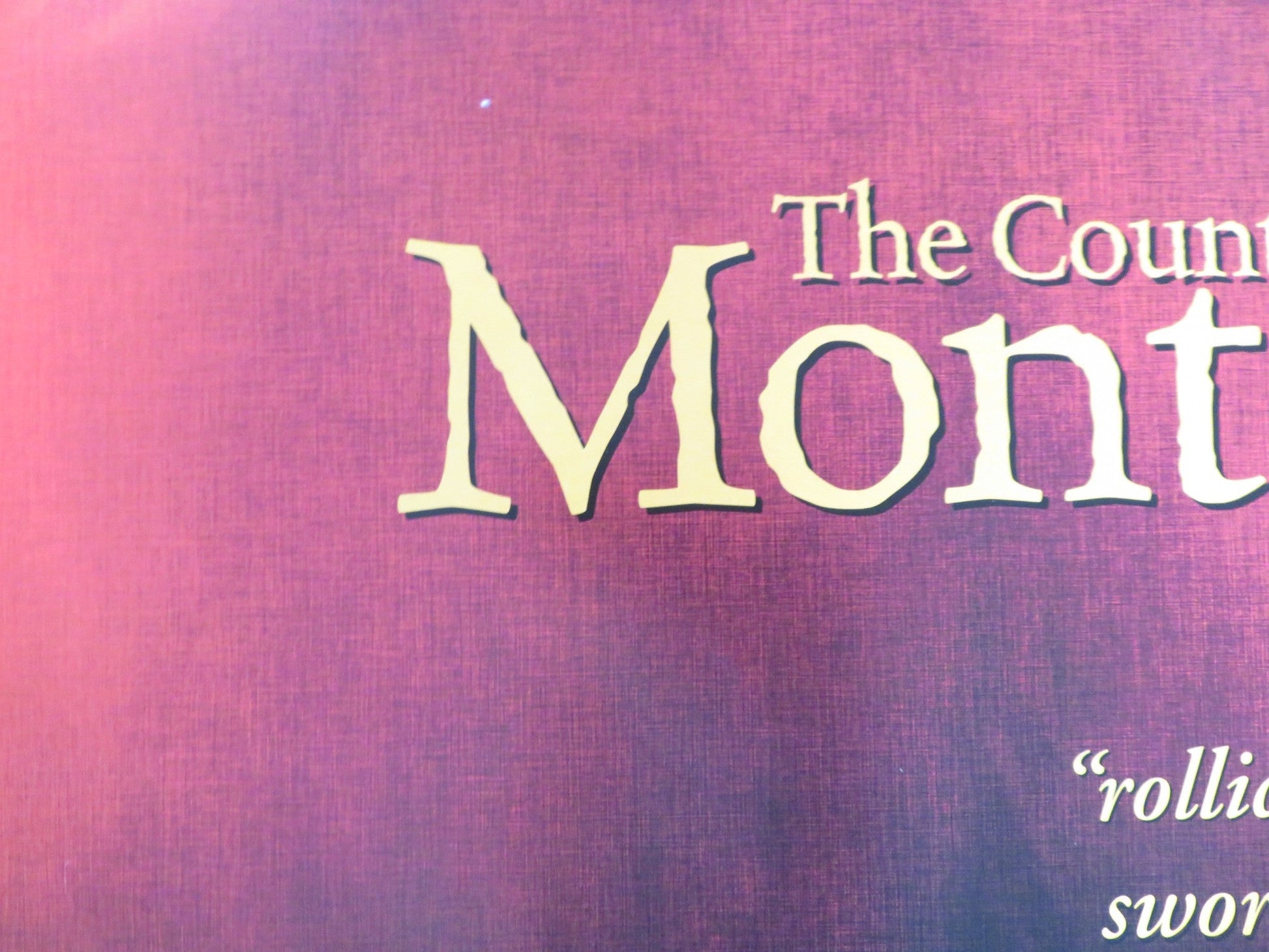 THE COUNT OF MONTE CRISTO UK QUAD (30"x 40") ROLLED POSTER GUY PEARCE 2002 Rendezvous Cinema Movie posters