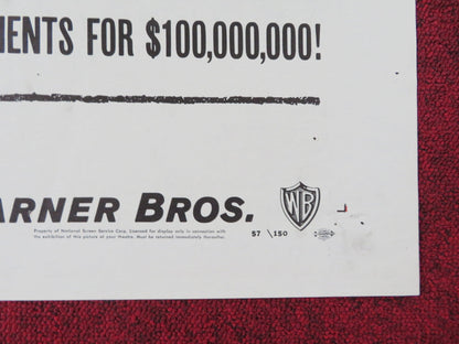 THE COUNTERFEIT PLAN FOLDED US ONE SHEET POSTER ZACHARY SCOTT PEGGIE CASTLE 1957 Rendezvous Cinema Movie posters