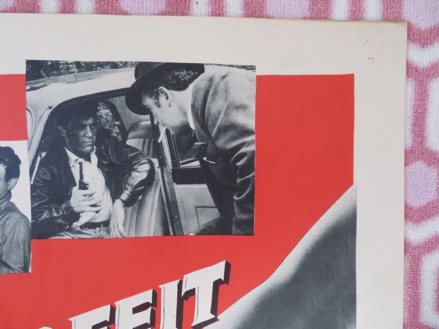 THE COUNTERFEIT PLAN US HALF SHEET (22"x 28") POSTER ZACHARY SCOTT 1957 Movie posters