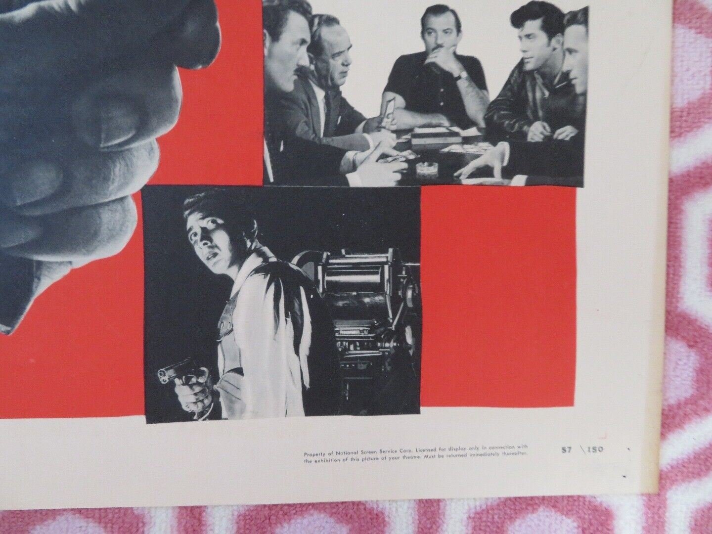 THE COUNTERFEIT PLAN US HALF SHEET (22"x 28") POSTER ZACHARY SCOTT 1957 Movie posters