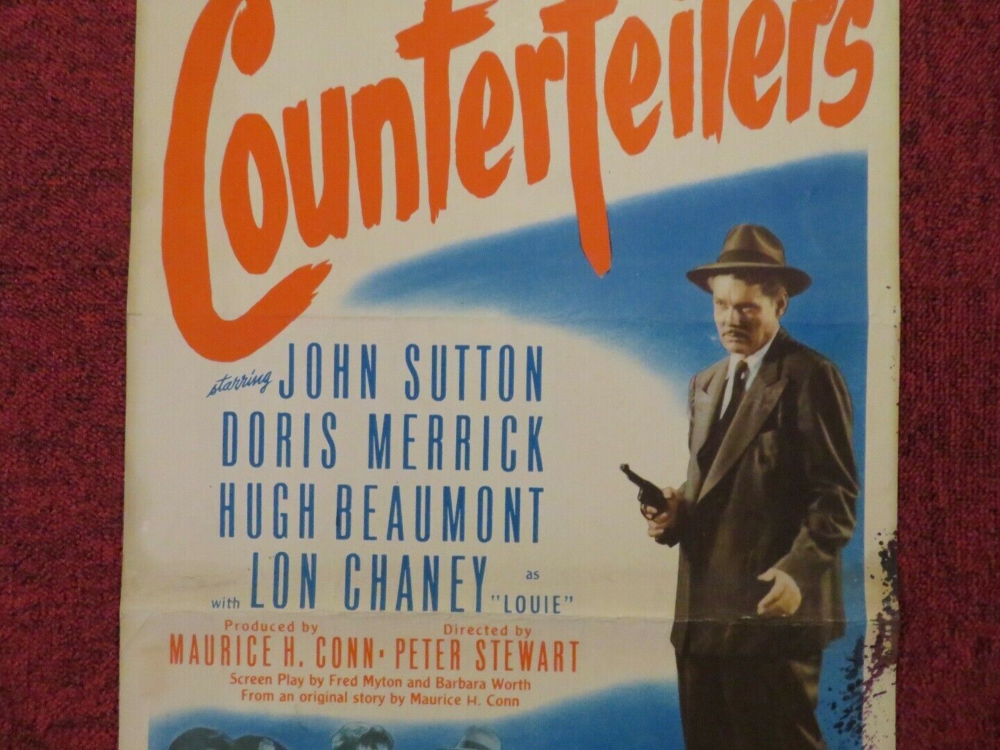THE COUNTERFEITERS US INSERT (14"x 36") POSTER JOHN SUTTON DORIS MERRICK 1948 - Rendezvous Cinema
