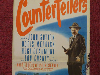 THE COUNTERFEITERS US INSERT (14"x 36") POSTER JOHN SUTTON DORIS MERRICK 1948 - Rendezvous Cinema