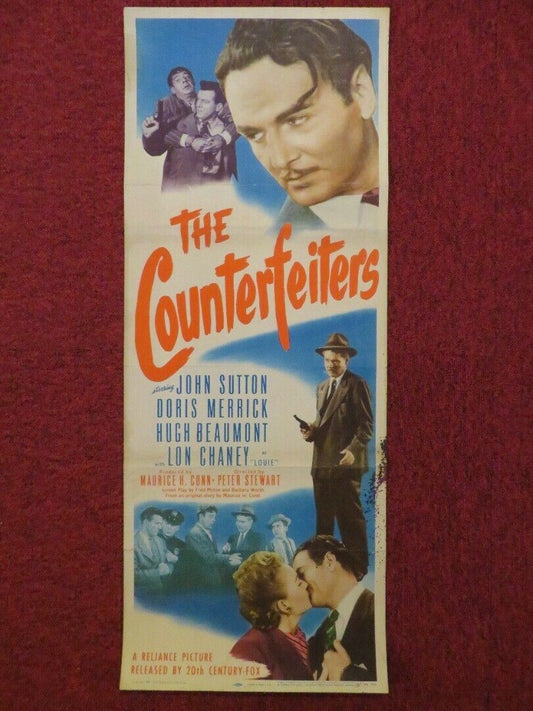 THE COUNTERFEITERS US INSERT (14"x 36") POSTER JOHN SUTTON DORIS MERRICK 1948 - Rendezvous Cinema