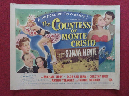 THE COUNTESS OF MONTE CRISTO US HALF SHEET (22"x 28") POSTER SONJA HENI 1948 Movie posters