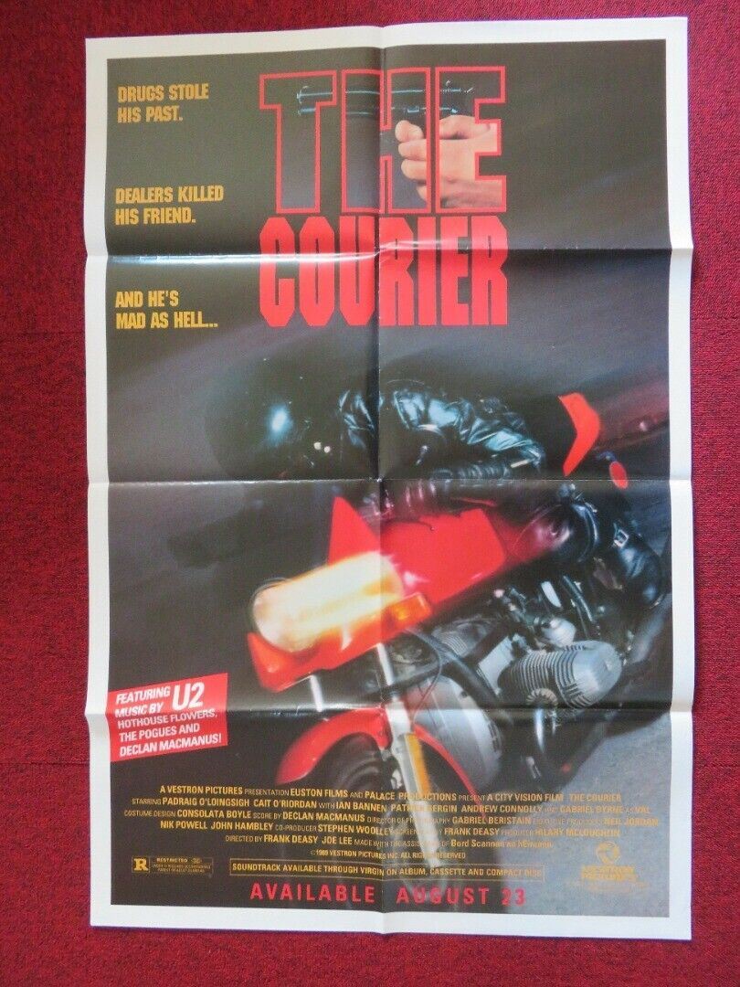 THE COURIER FOLDED US ONE SHEET POSTER GABRIEL BYRNE 1988 Movie posters