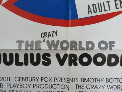 THE CRAZY WORLD OF JULIUS VROODER US ONE SHEET POSTER STYLE A PLAYBOY 1974 Movie posters