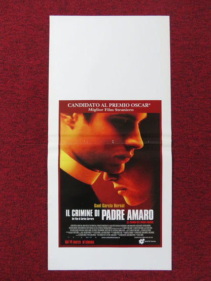 THE CRIME OF PADRE AMARO ITALIAN LOCANDINA POSTER GAEL GARCIA BERNAL 2002 Rendezvous Cinema Movie posters