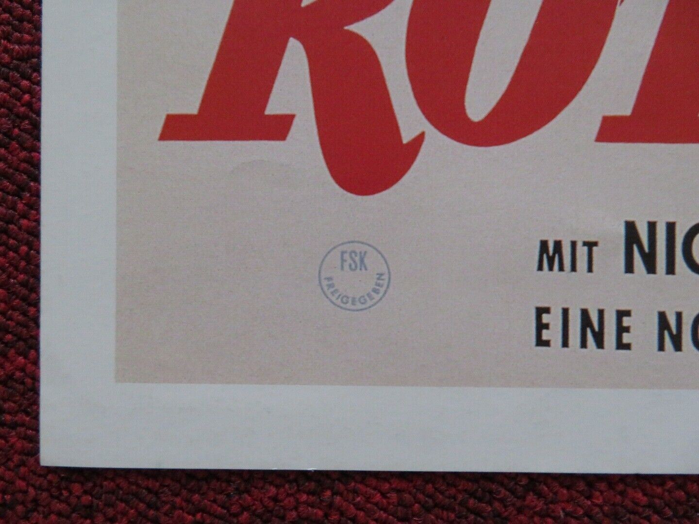 THE CRIMSON PIRATE GERMAN A2 (21.5"x 15.5") POSTER BURT LANCASTER EVA BARTOK Movie posters