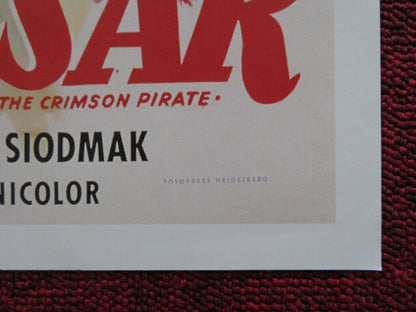 THE CRIMSON PIRATE GERMAN A2 (21.5"x 15.5") POSTER BURT LANCASTER EVA BARTOK Movie posters