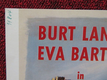 THE CRIMSON PIRATE GERMAN A2 (21.5"x 15.5") POSTER BURT LANCASTER EVA BARTOK Movie posters