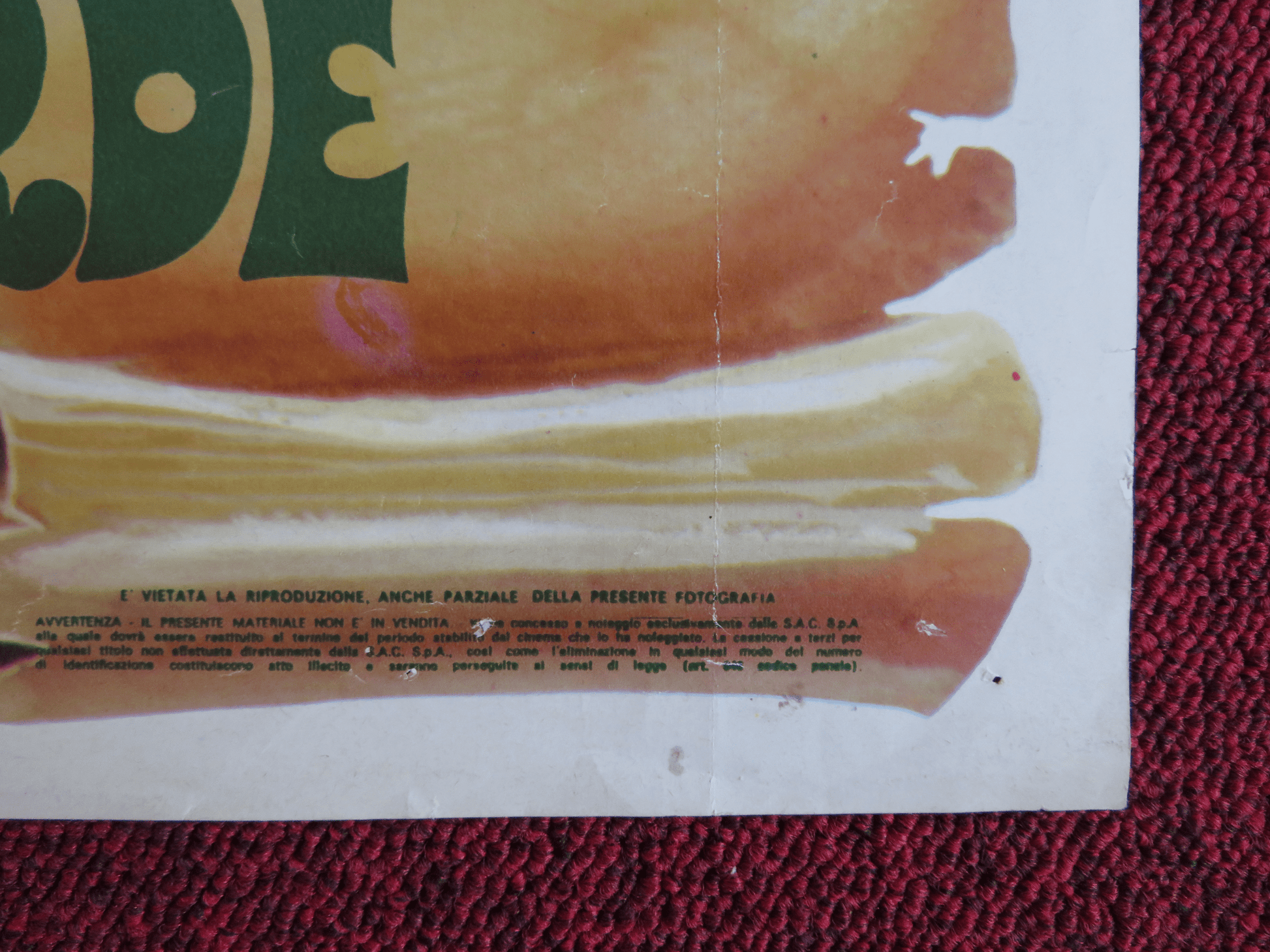 THE CRIMSON PIRATE ITALIAN FOTOBUSTA POSTER NICK CRAVAT BURT LANCASTER R1952 Rendezvous Cinema Movie posters