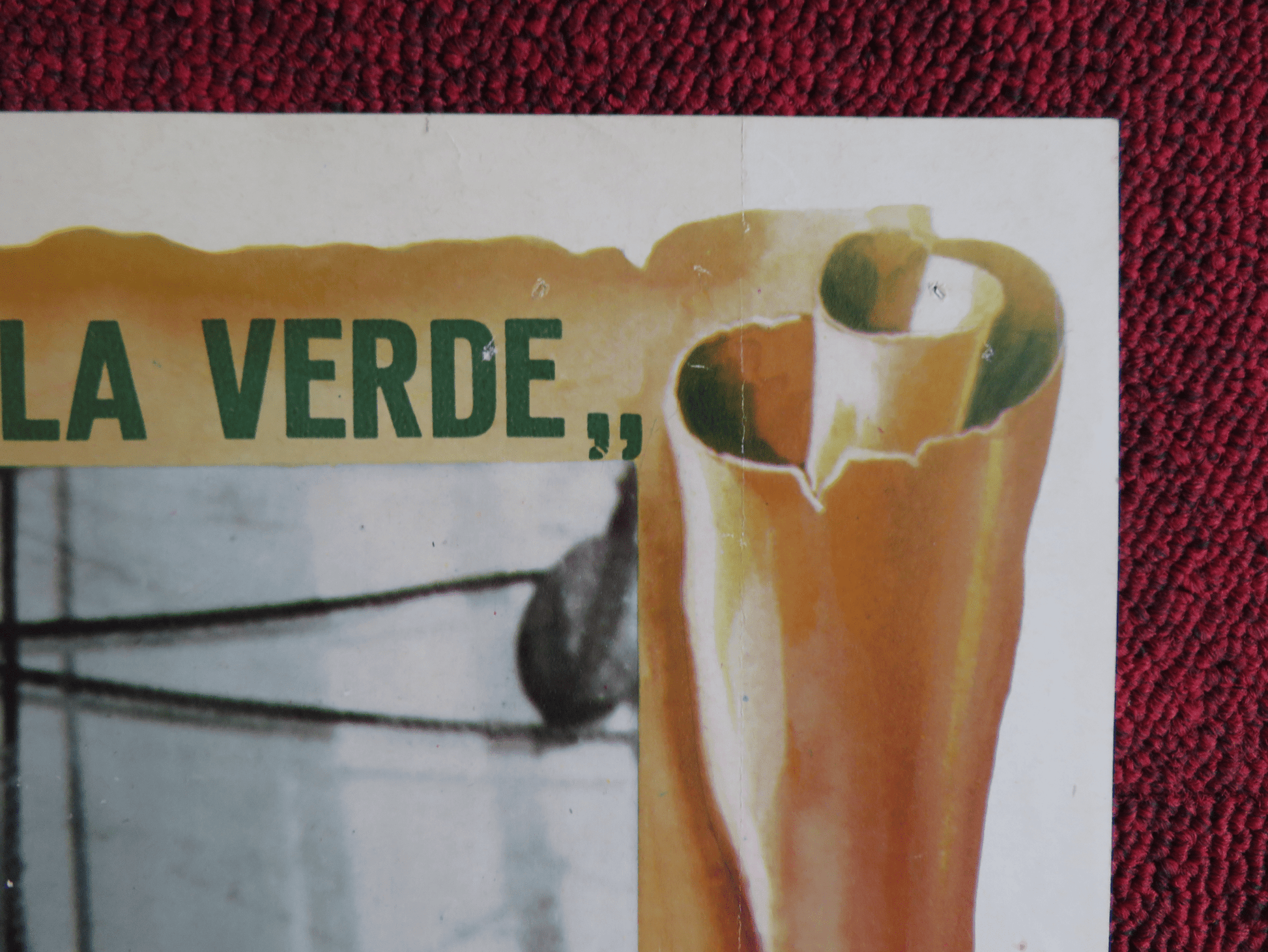 THE CRIMSON PIRATE ITALIAN FOTOBUSTA POSTER NICK CRAVAT BURT LANCASTER R1952 Rendezvous Cinema Movie posters