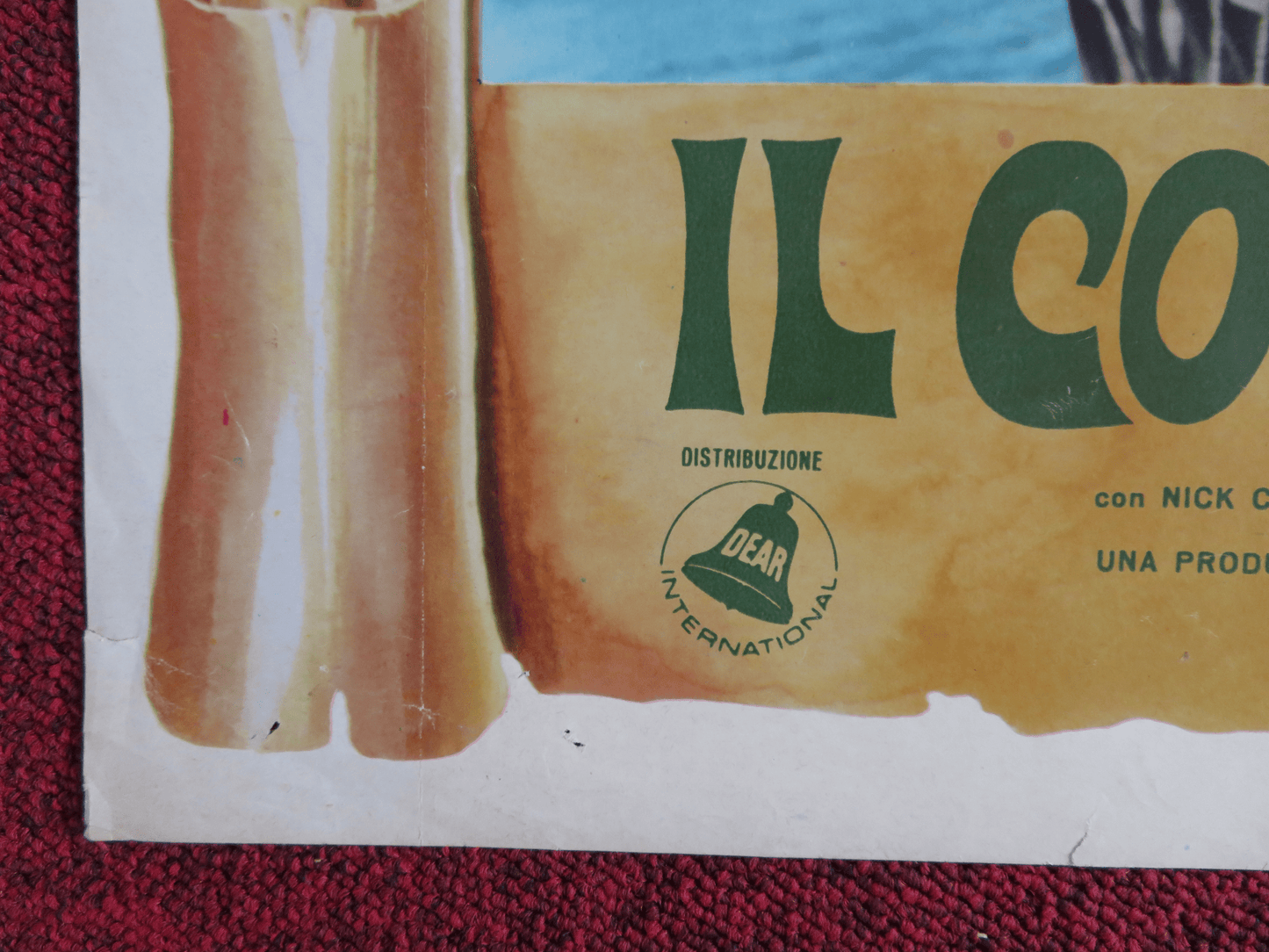 THE CRIMSON PIRATE ITALIAN FOTOBUSTA POSTER NICK CRAVAT BURT LANCASTER R1952 Rendezvous Cinema Movie posters