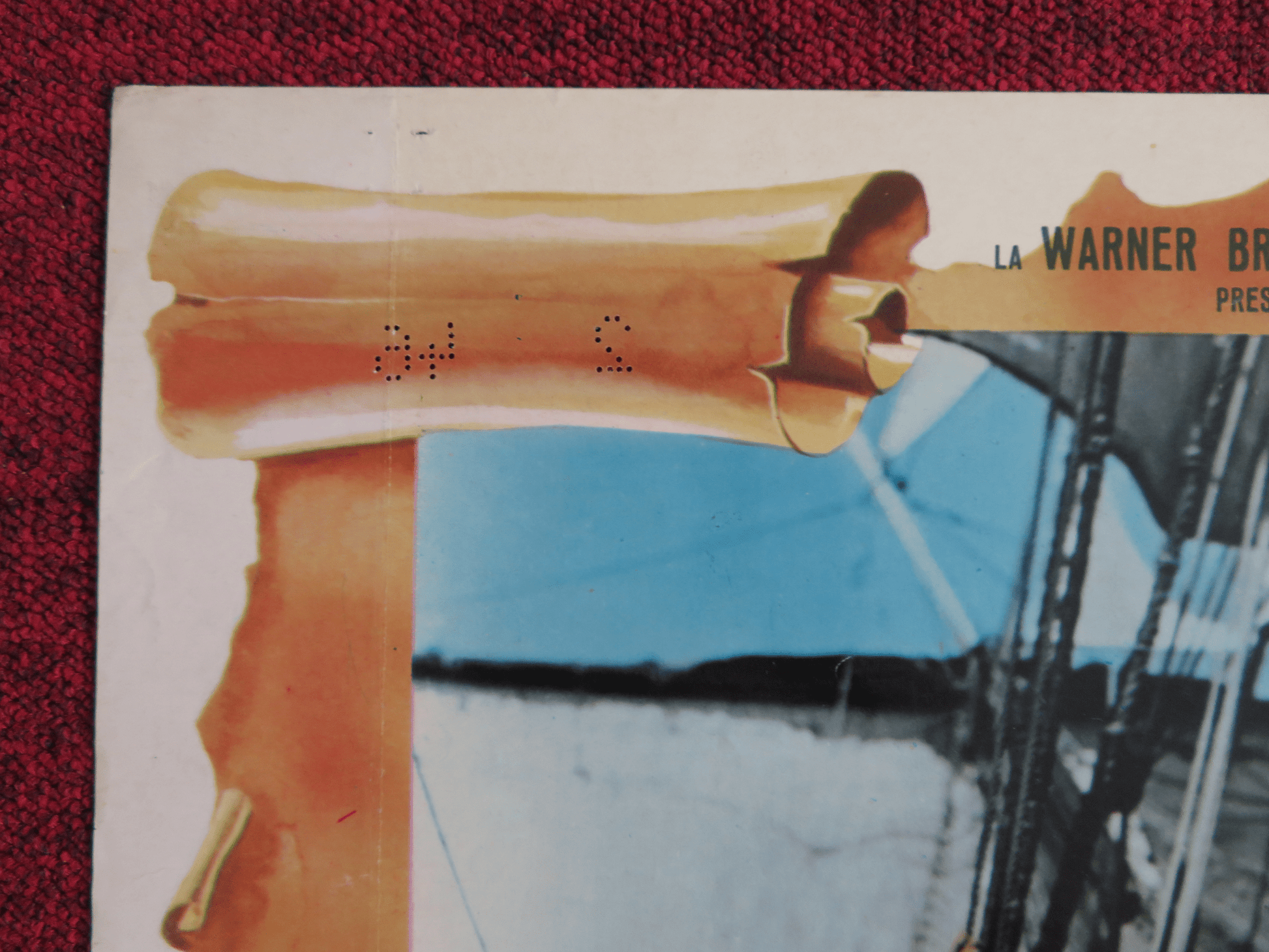 THE CRIMSON PIRATE ITALIAN FOTOBUSTA POSTER NICK CRAVAT BURT LANCASTER R1952 Rendezvous Cinema Movie posters