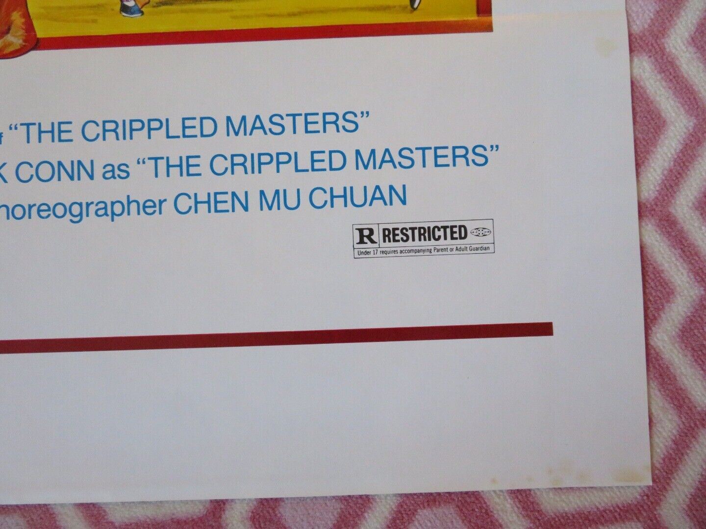 THE CRIPPLED MASTERS / Tian can di que US ROLLED POSTER FRANKIE SHUM JACK CONN - Rendezvous Cinema