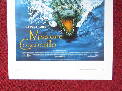 THE CROCODILE HUNTER: COLLISION COURSE ITALIAN LOCANDINA POSTER IRWIN 2002 Rendezvous Cinema Movie posters