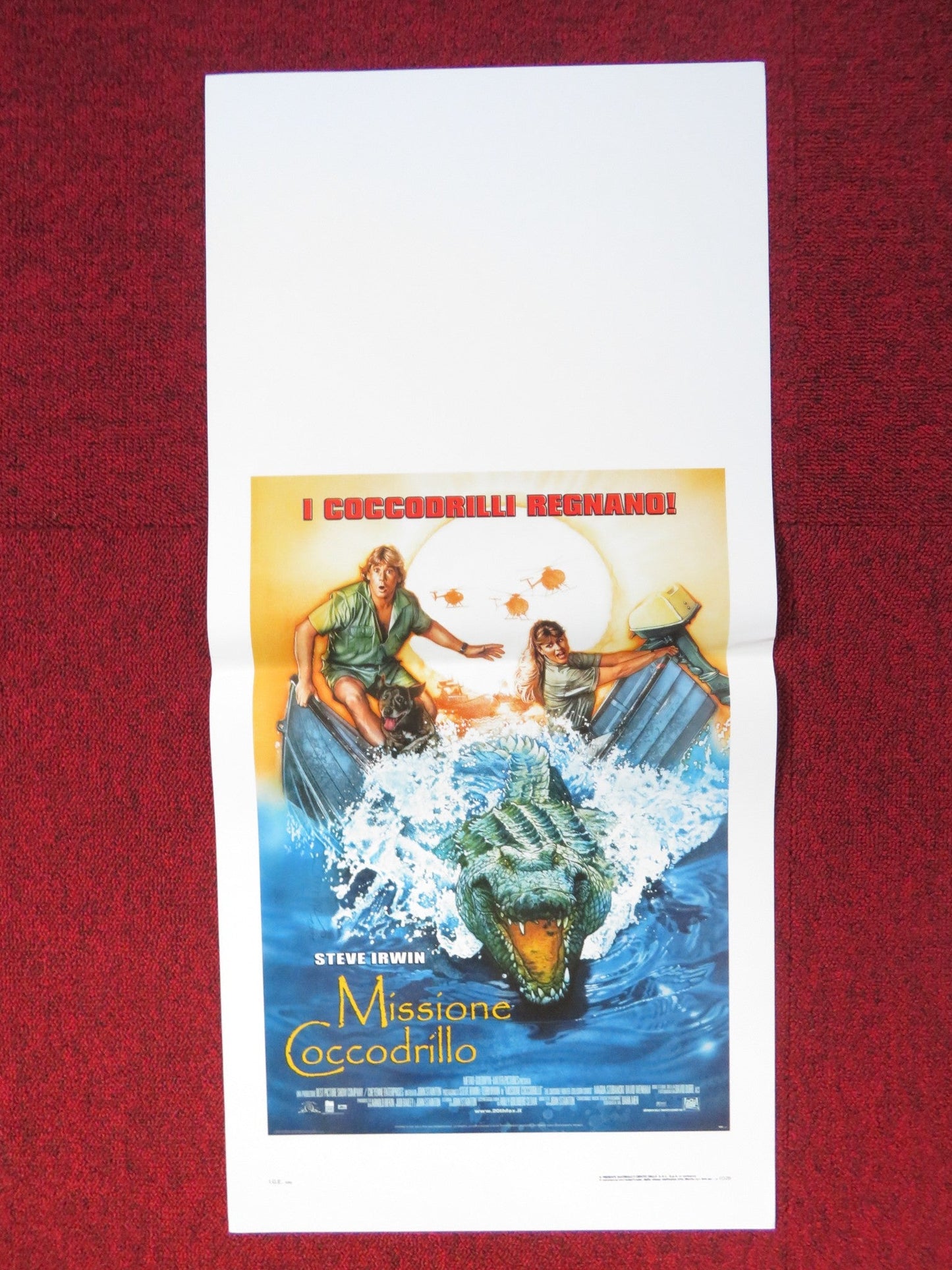 THE CROCODILE HUNTER: COLLISION COURSE ITALIAN LOCANDINA POSTER IRWIN 2002 Rendezvous Cinema Movie posters