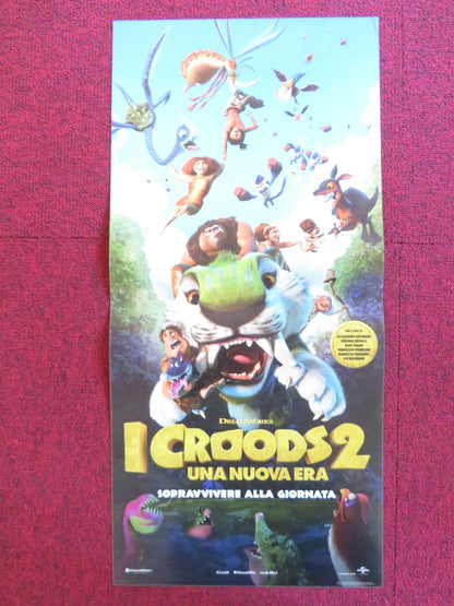 THE CROODS: A NEW AGE ITALIAN LOCANDINA POSTER NICOLAS CAGE EMMA STONE 2020 Rendezvous Cinema Movie posters