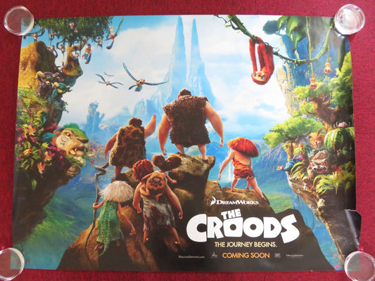 THE CROODS UK QUAD (30"x 40") ROLLED POSTER NICOLAS CAGE EMMA STONE 2013 Rendezvous Cinema Movie posters