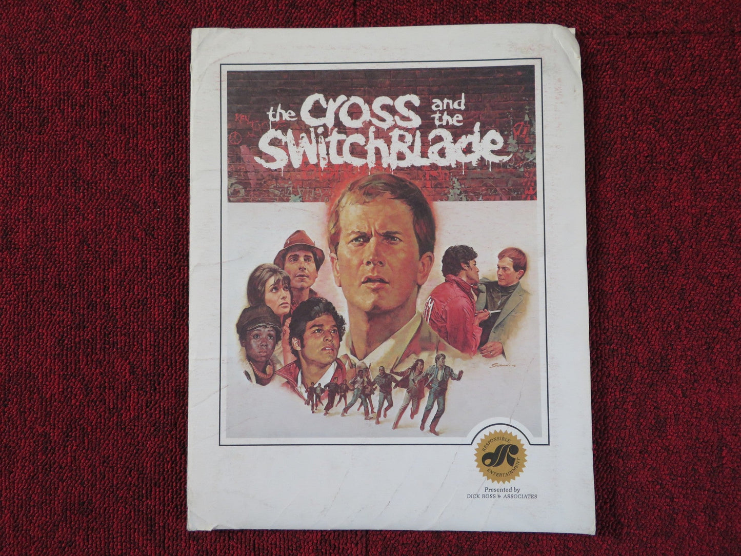 THE CROSS AND THE SWITCHBLADE PRESSKIT PAT BOONE ERIK ESTRADA 1970 - cut Rendezvous Cinema Movie posters
