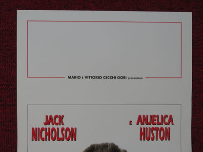 THE CROSSING GUARD ITALIAN LOCANDINA POSTER JACK NICHOLSON ANJELICA HUSTON 1996 Rendezvous Cinema Movie posters