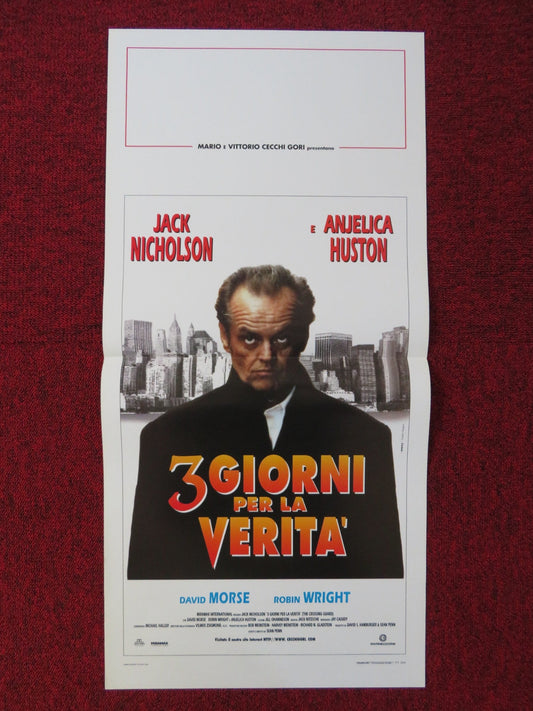 THE CROSSING GUARD ITALIAN LOCANDINA POSTER JACK NICHOLSON ANJELICA HUSTON 1996 Rendezvous Cinema Movie posters