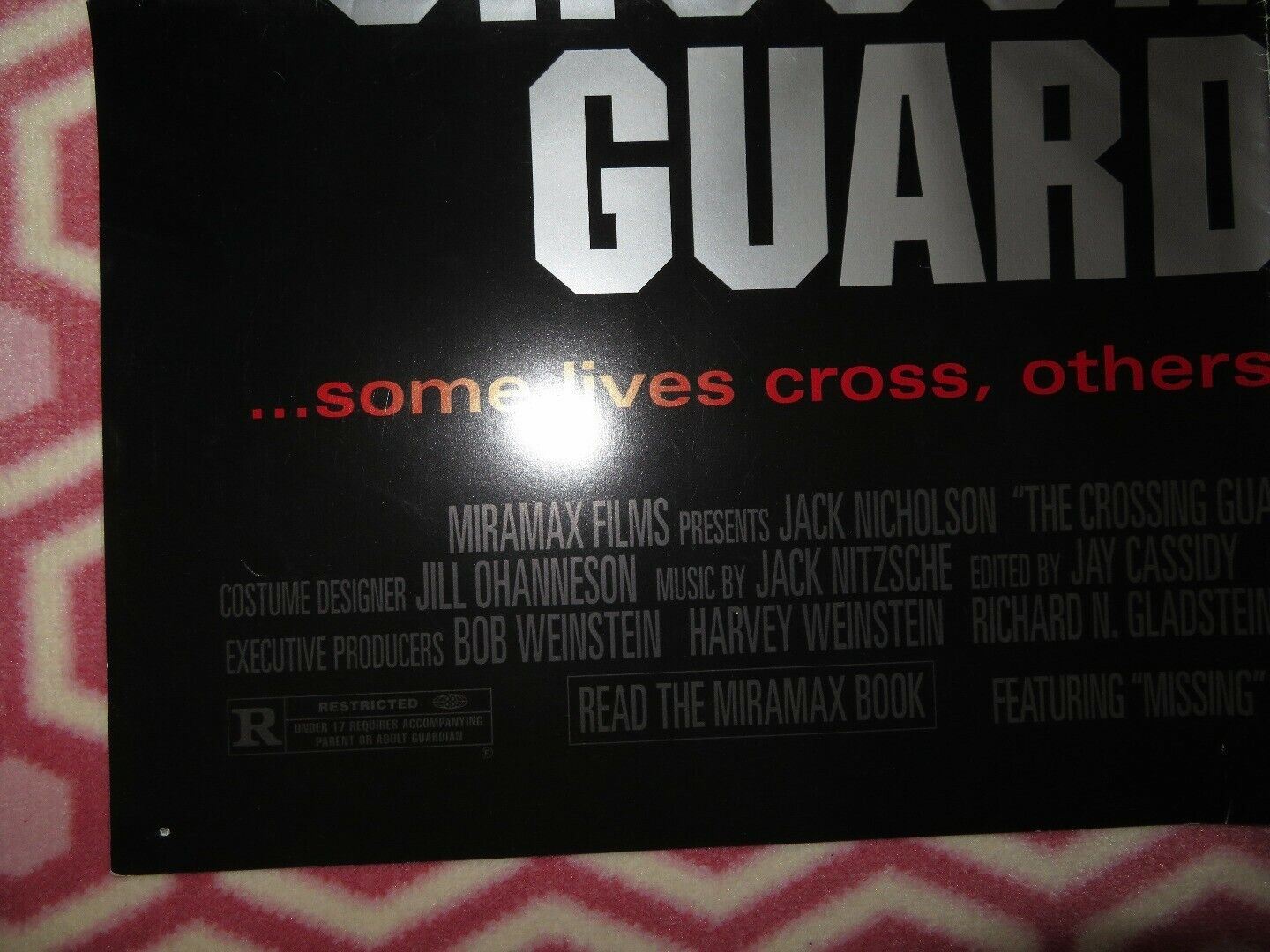 THE CROSSING GUARD US ONE SHEET POSTER JACK NICHOLSON SEAN PENN 1995 - Rendezvous Cinema