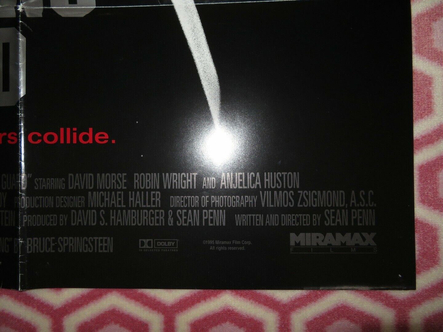 THE CROSSING GUARD US ONE SHEET POSTER JACK NICHOLSON SEAN PENN 1995 - Rendezvous Cinema