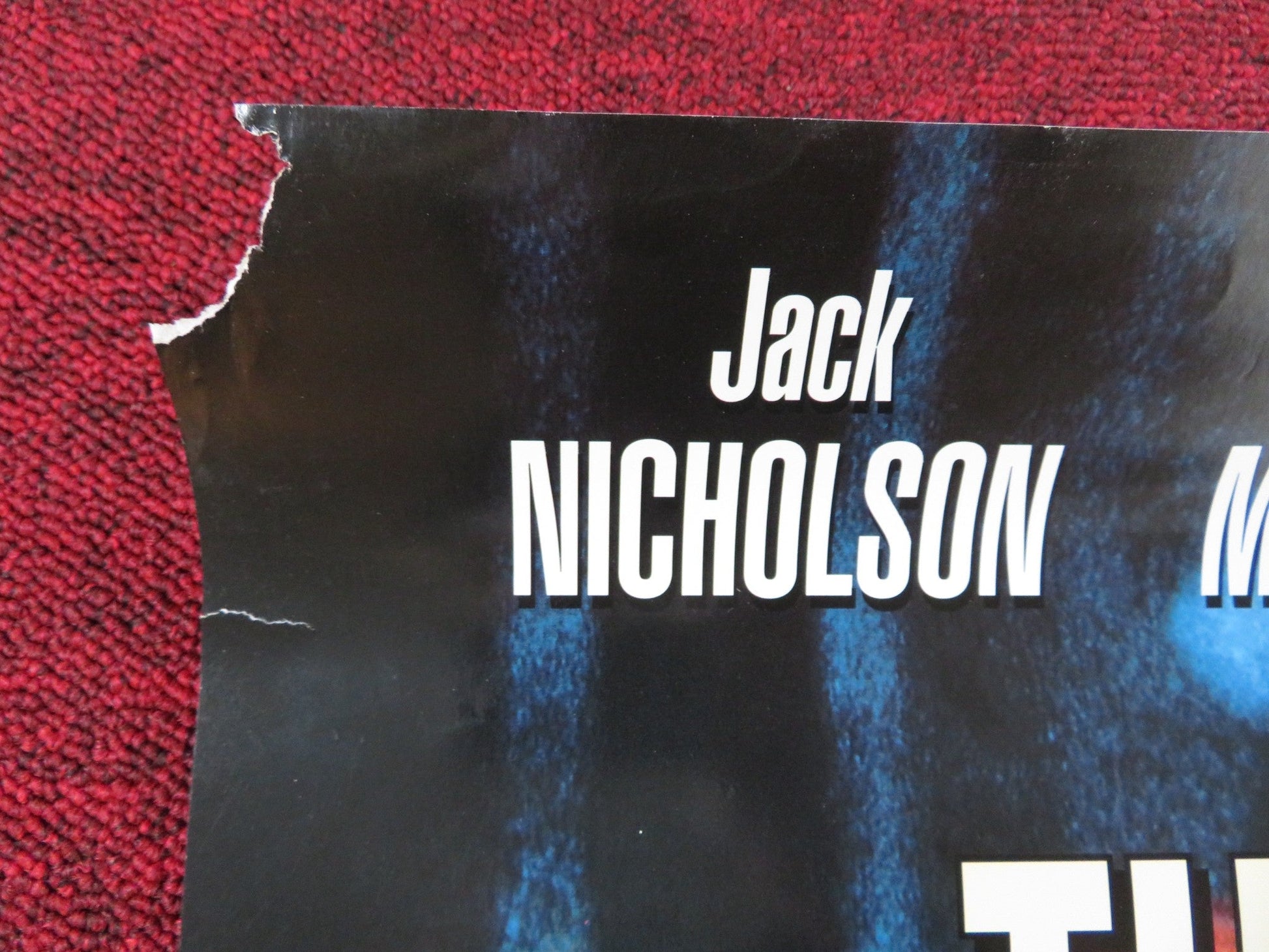 THE CROSSING GUARD VHS POSTER JACK NICHOLSON DAVID MORSE 1995 Rendezvous Cinema Movie posters