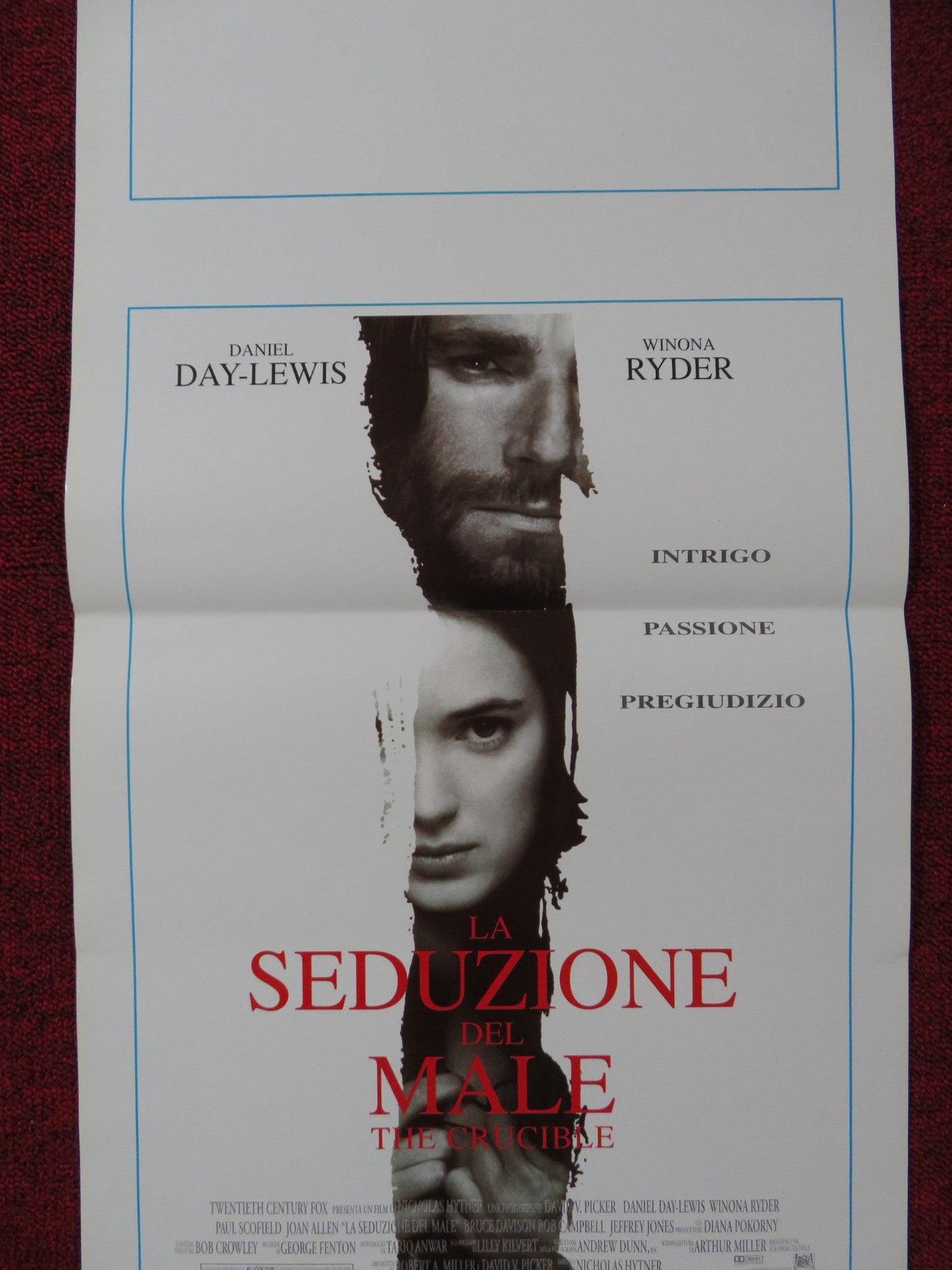 THE CRUCIBLE ITALIAN LOCANDINA POSTER DANIEL DAY - LEWIS WINONA RYDER 1997 Rendezvous Cinema Movie posters