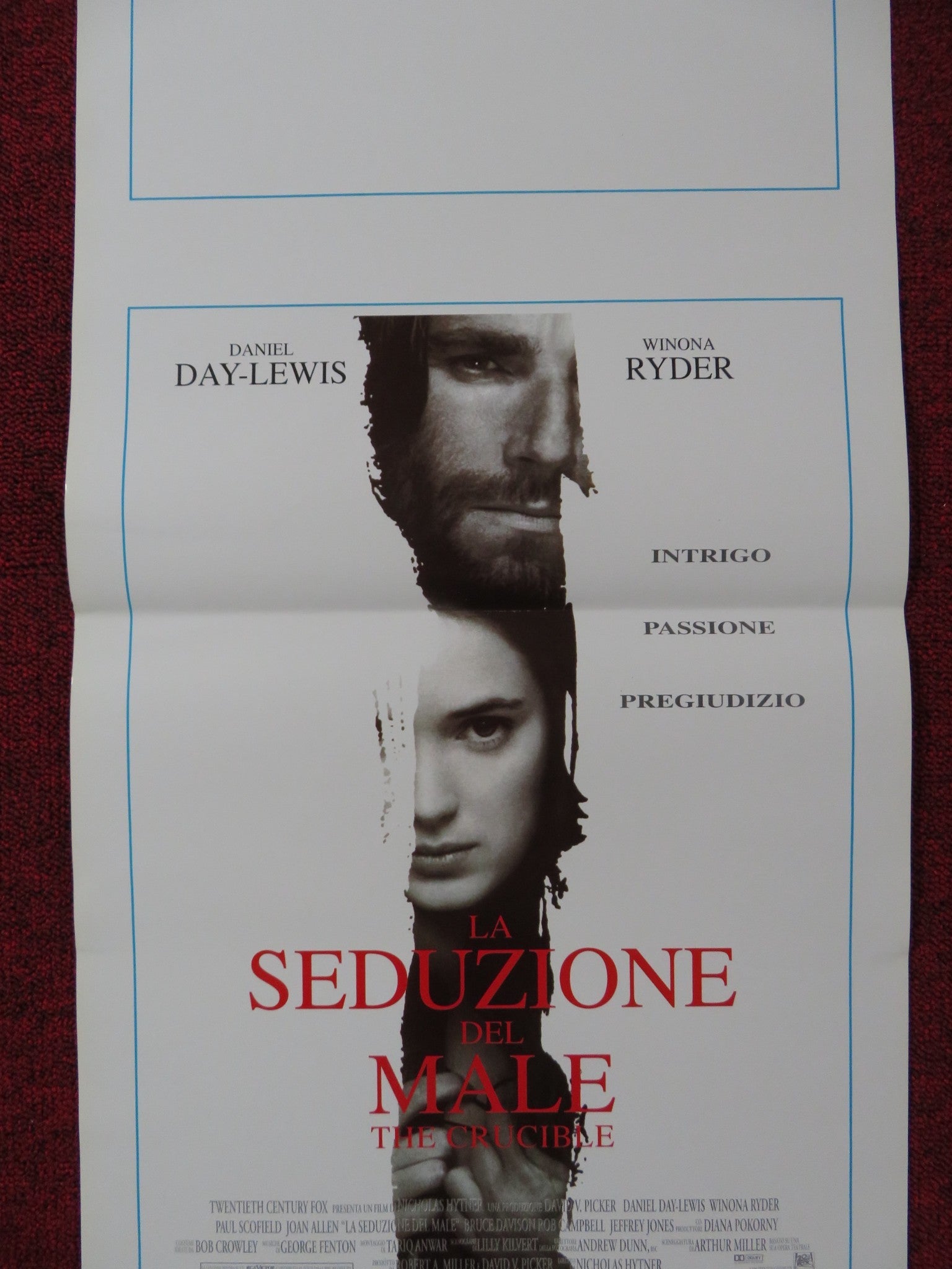 THE CRUCIBLE ITALIAN LOCANDINA POSTER DANIEL DAY - LEWIS WINONA RYDER 1997 Rendezvous Cinema Movie posters