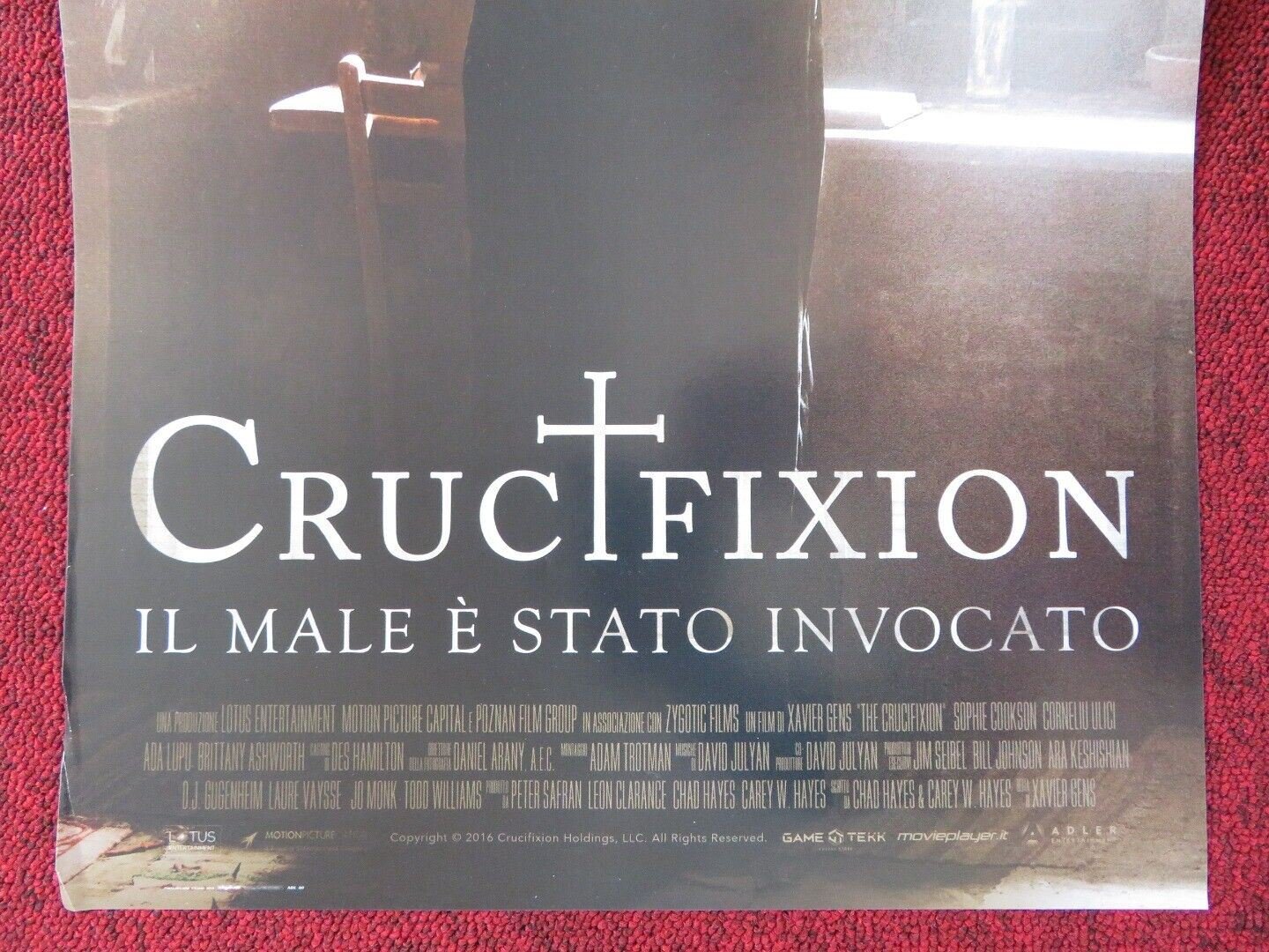 THE CRUCIFIXION ITALIAN LOCANDINA (26.5"x12.5") POSTER SOPHIE COOKSON 2017 Movie posters