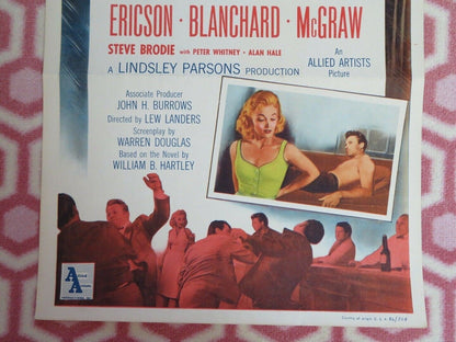 THE CRUEL TOWER US INSERT (14"x 36") POSTER JOHN ERICSON MARI BLANCHARD 1956 Rendezvous Cinema Movie posters