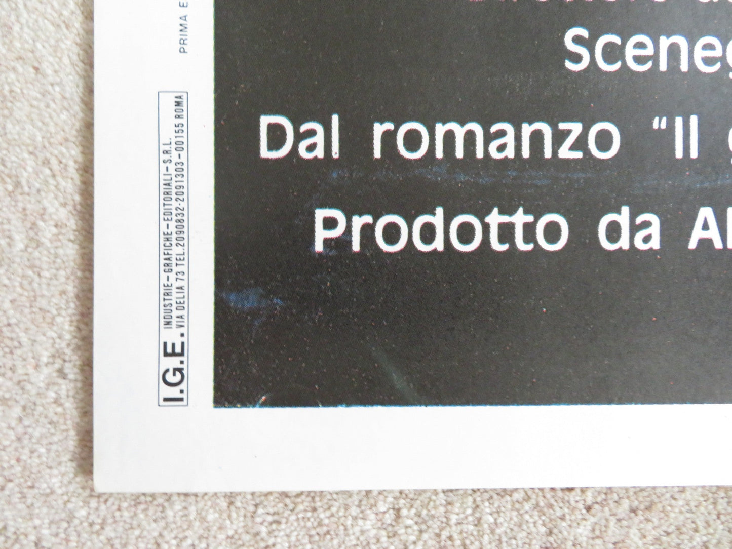 THE CRY OF THE OWL - b ITALIAN 2 FOGLIO POSTER CHRISTOPHE MALAVOY M. MAY 1987 Rendezvous Cinema Movie posters