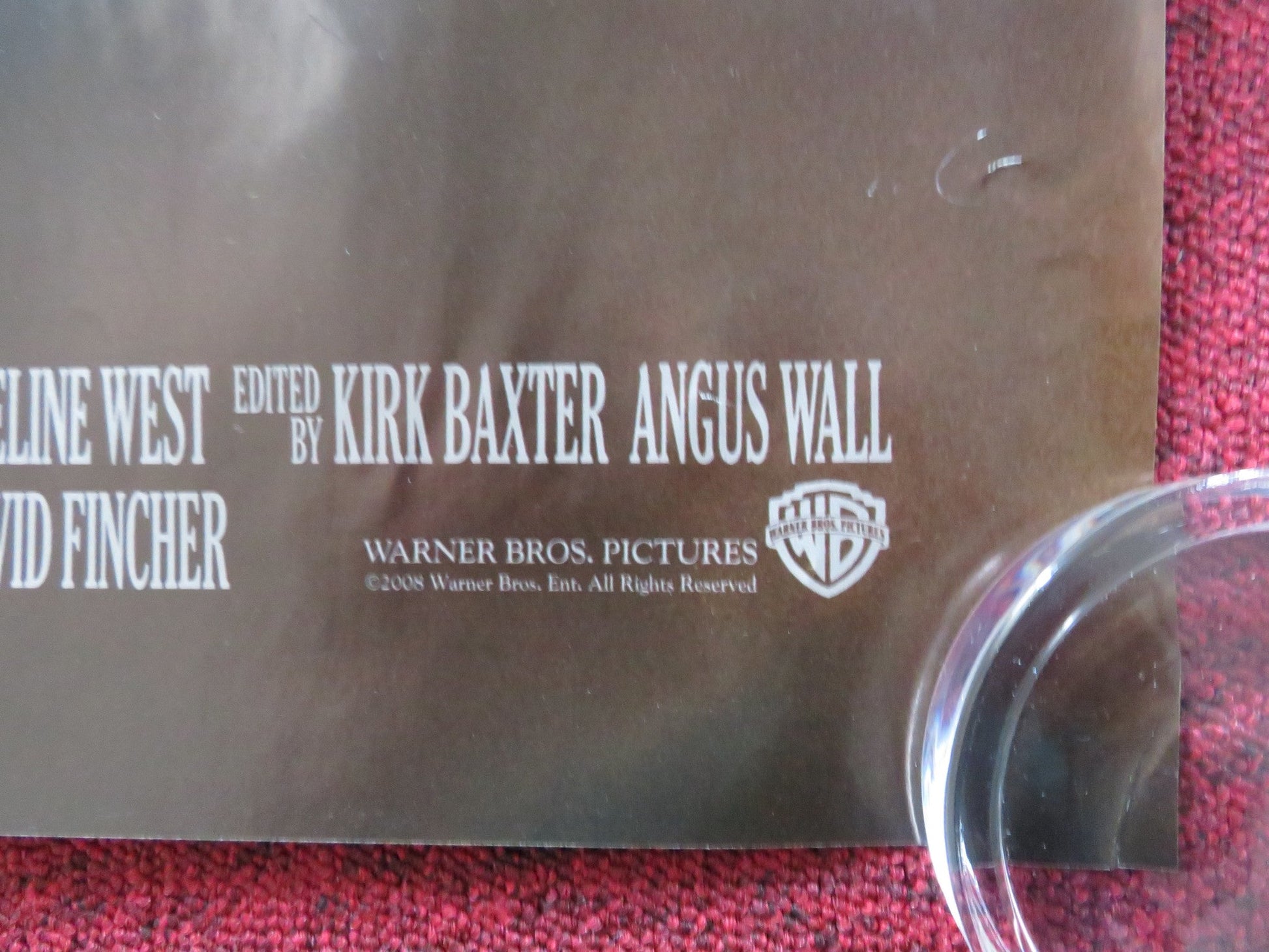 THE CURIOUS CASE OF BENJAMIN BUTTON UK QUAD (30"x 40") ROLLED POSTER 2008 Rendezvous Cinema Movie posters