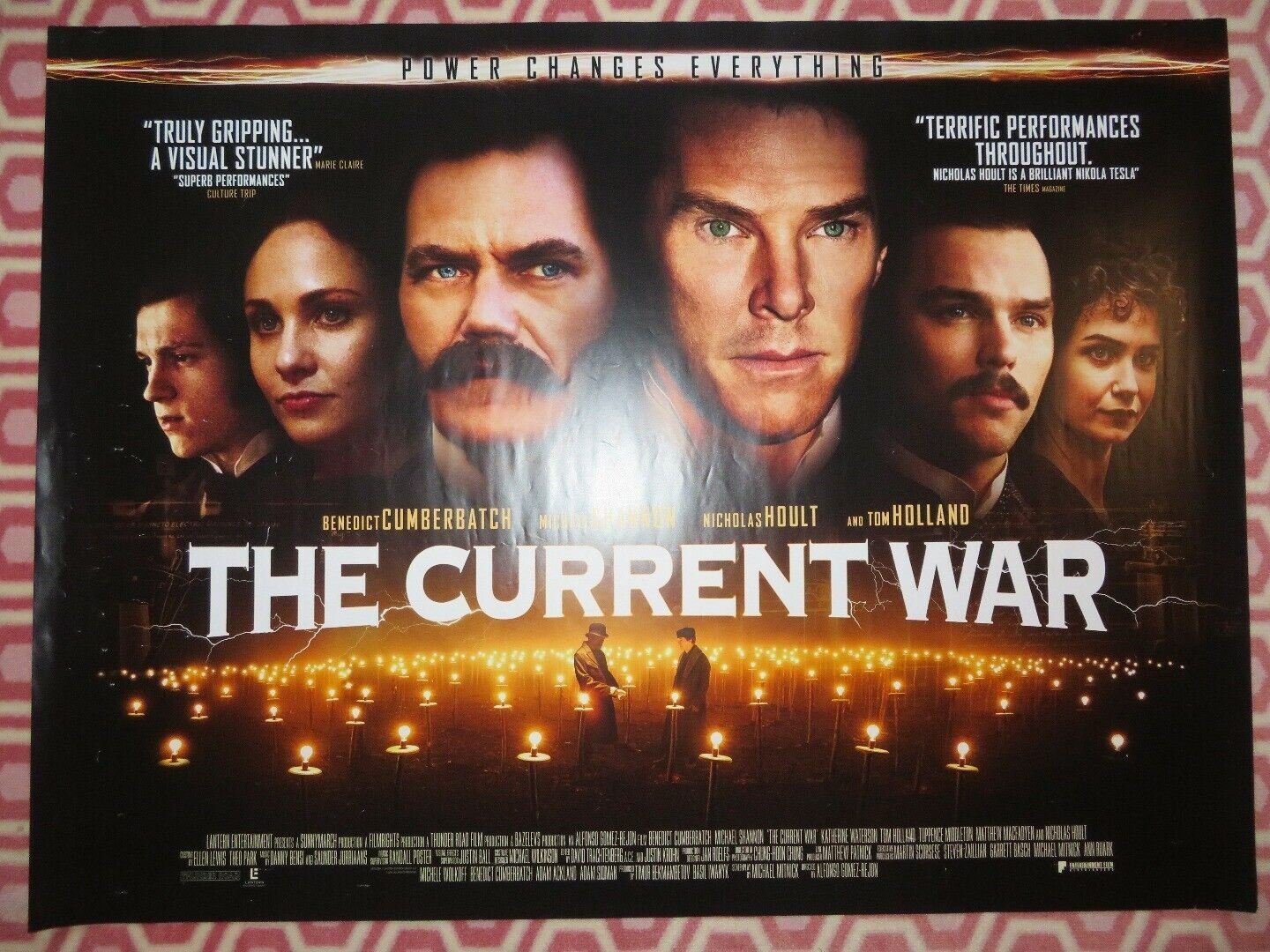 THE CURRENT WAR QUAD (30"x 40") ROLLED POSTER BENEDICT CUMBERBATCH TOM HOLLAND Movie posters