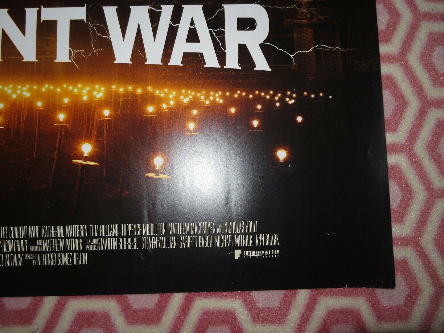 THE CURRENT WAR QUAD (30"x 40") ROLLED POSTER BENEDICT CUMBERBATCH TOM HOLLAND Movie posters