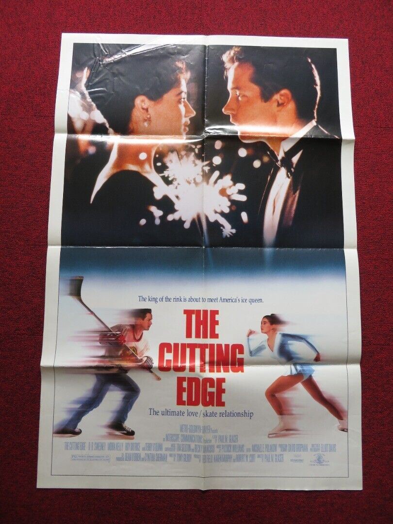 THE CUTTING EDGE FOLDED US ONE SHEET POSTER D.B. SWEENEY MOIRA KELLY 1992 Movie posters