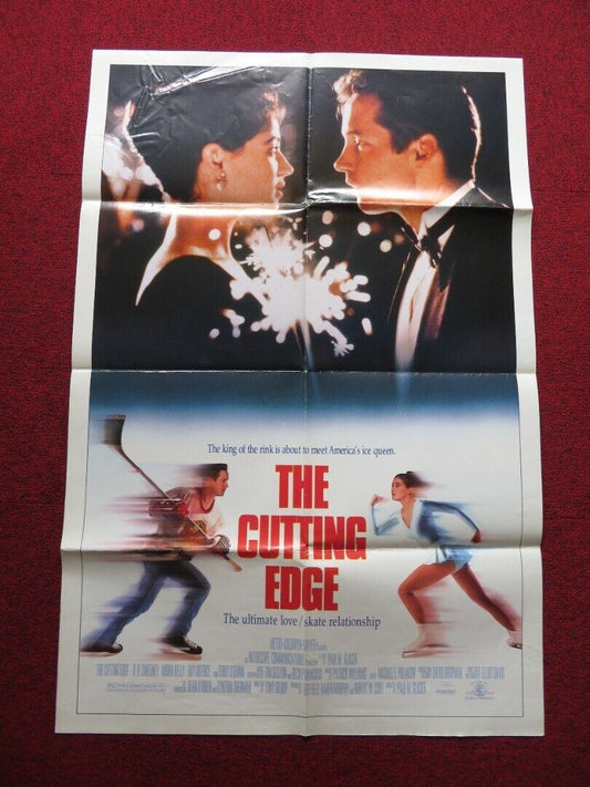 THE CUTTING EDGE FOLDED US ONE SHEET POSTER D.B. SWEENEY MOIRA KELLY 1992 Movie posters