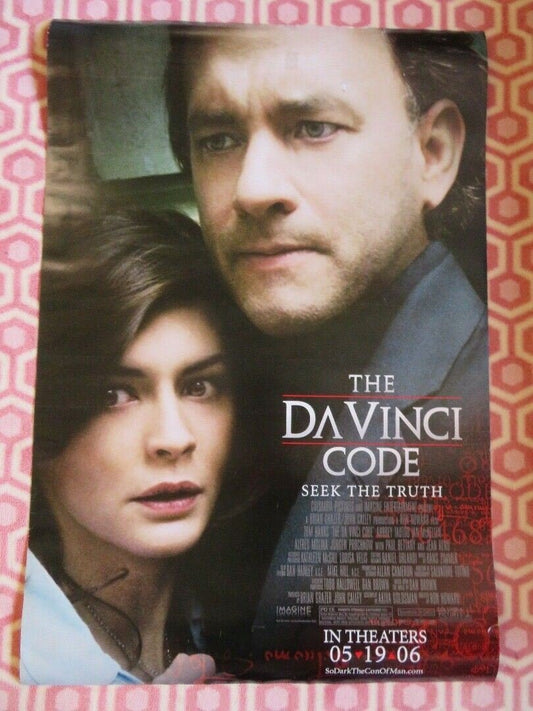 THE DA VINCI CODE ONE SHEET ROLLED POSTER AUDREY TAUTOU TOM HANKS 2006 Movie posters