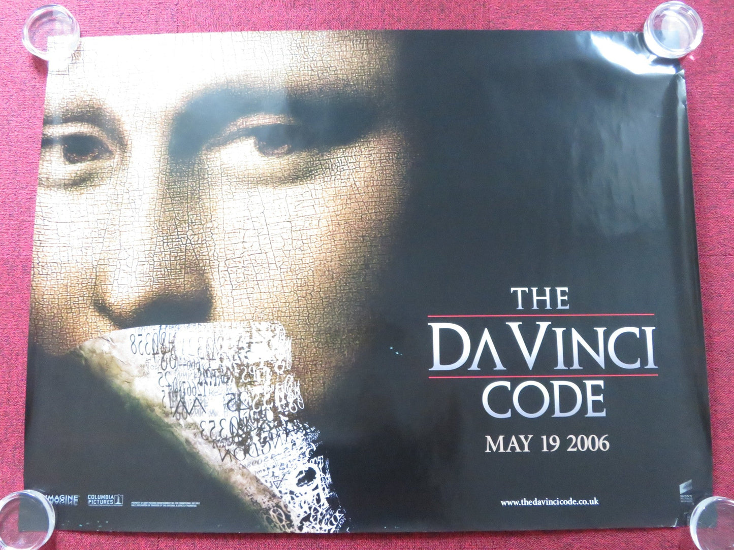 THE DA VINCI CODE UK QUAD (30"x 40") ROLLED POSTER TOM HANKS AUDREY TAUTOU 2006 Rendezvous Cinema Movie posters