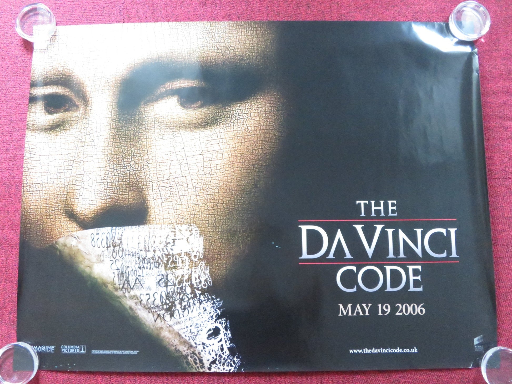 THE DA VINCI CODE UK QUAD (30"x 40") ROLLED POSTER TOM HANKS AUDREY TAUTOU 2006 Rendezvous Cinema Movie posters