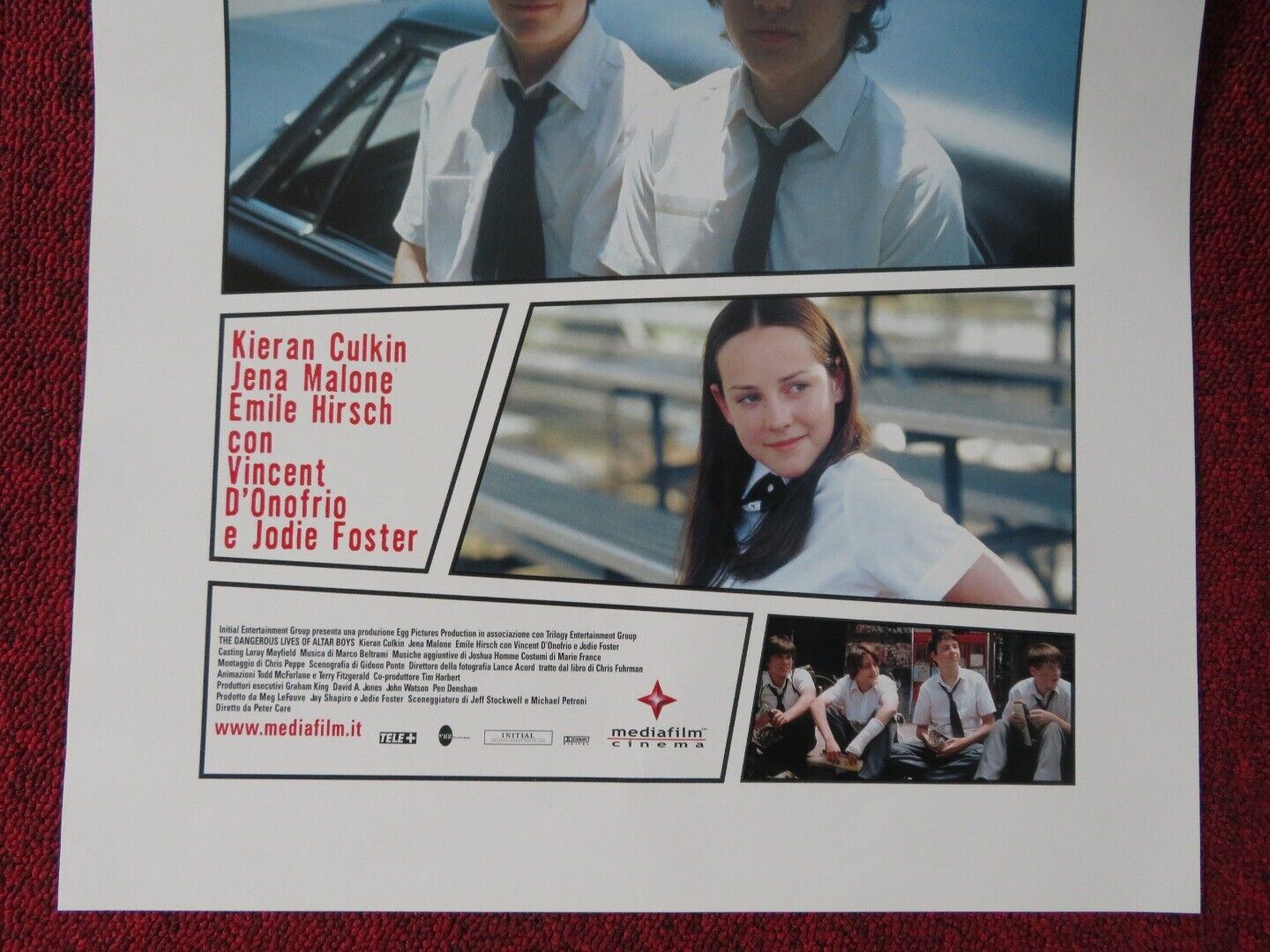 THE DANGEROUS LIVES OF ALTER BOYS ITALIAN LOCANDINA (27.5"x13") POSTER 2002 - Rendezvous Cinema