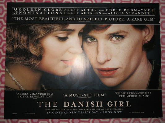 THE DANISH GIRL QUAD (30"x 40") ROLLED POSTER TOM HOPPER EDDIE REDMAYNE 2015 Movie posters