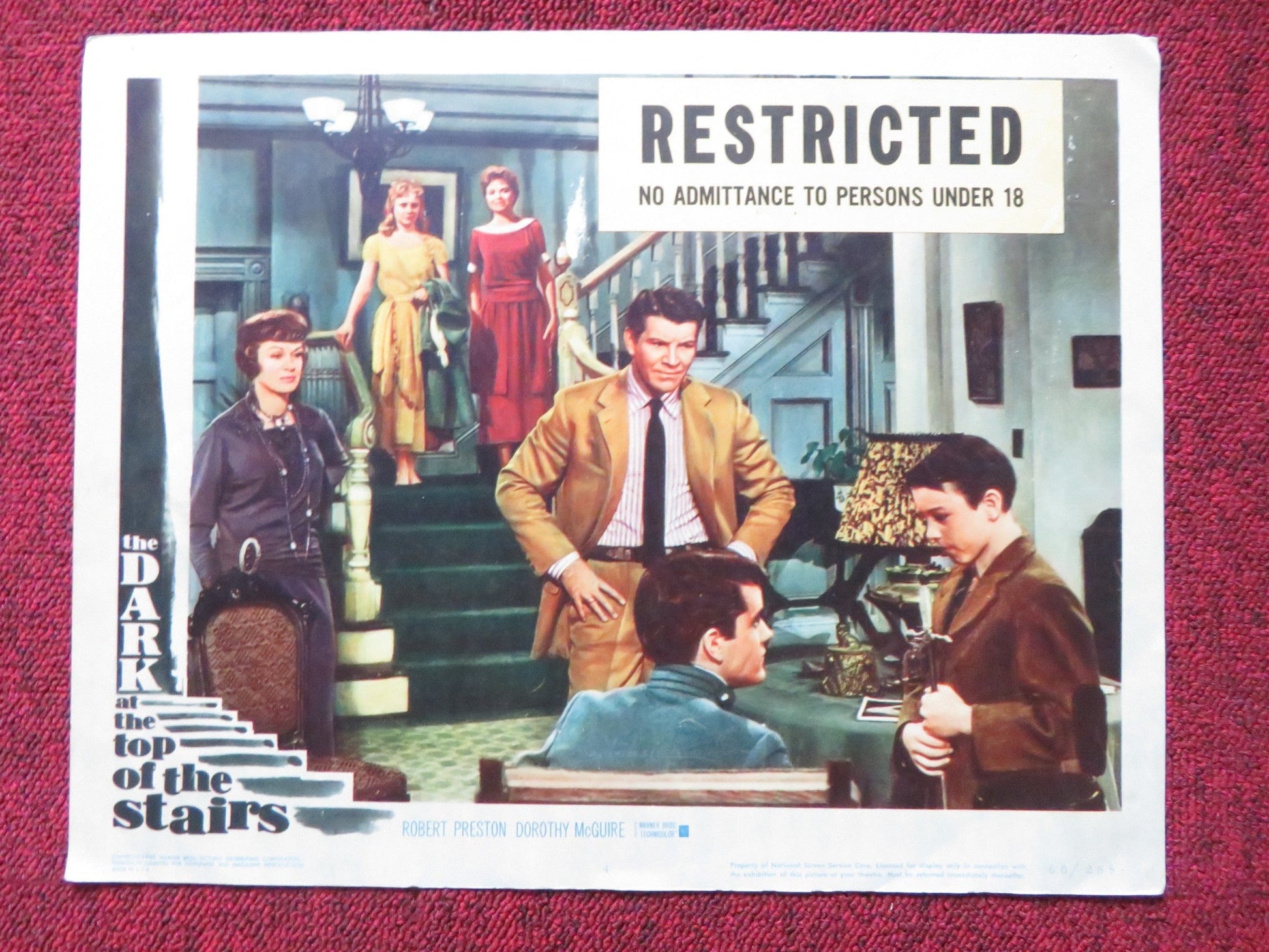 THE DARK AT THE TOP OF THE STAIRS US LOBBY CARD FULL SET ROBERT PRESTON 1960 Rendezvous Cinema Movie posters