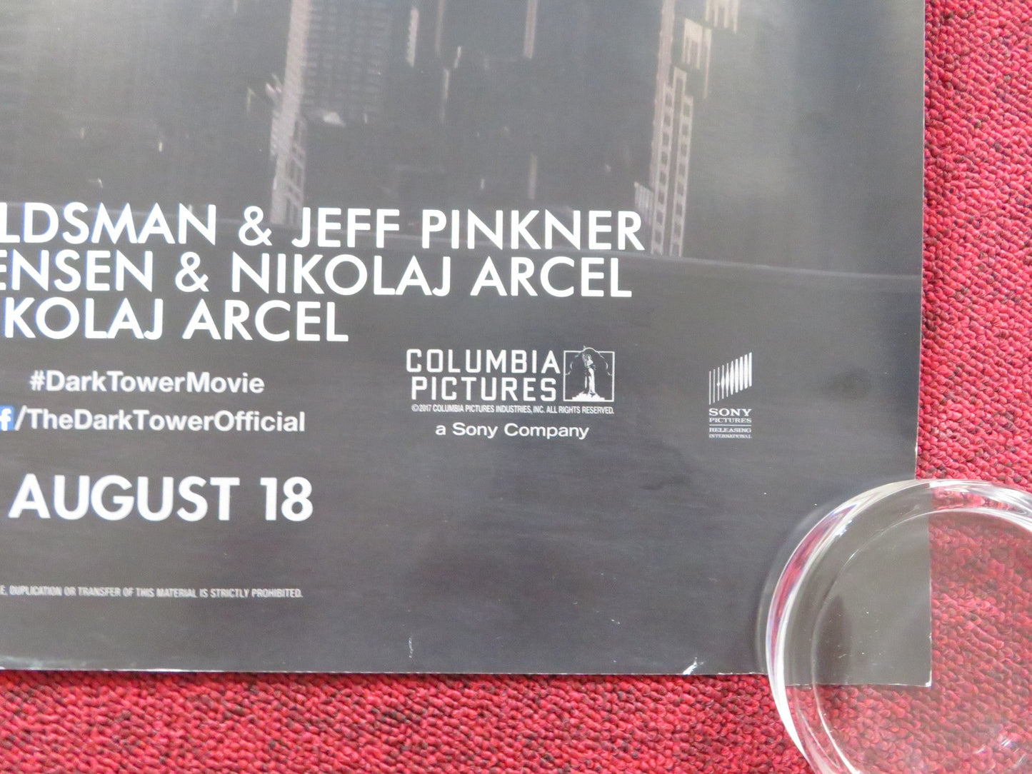 THE DARK TOWER UK QUAD ROLLED POSTER IDRIS ELBA MATTHEW MCCONAUGHEY 2017 Rendezvous Cinema Movie posters