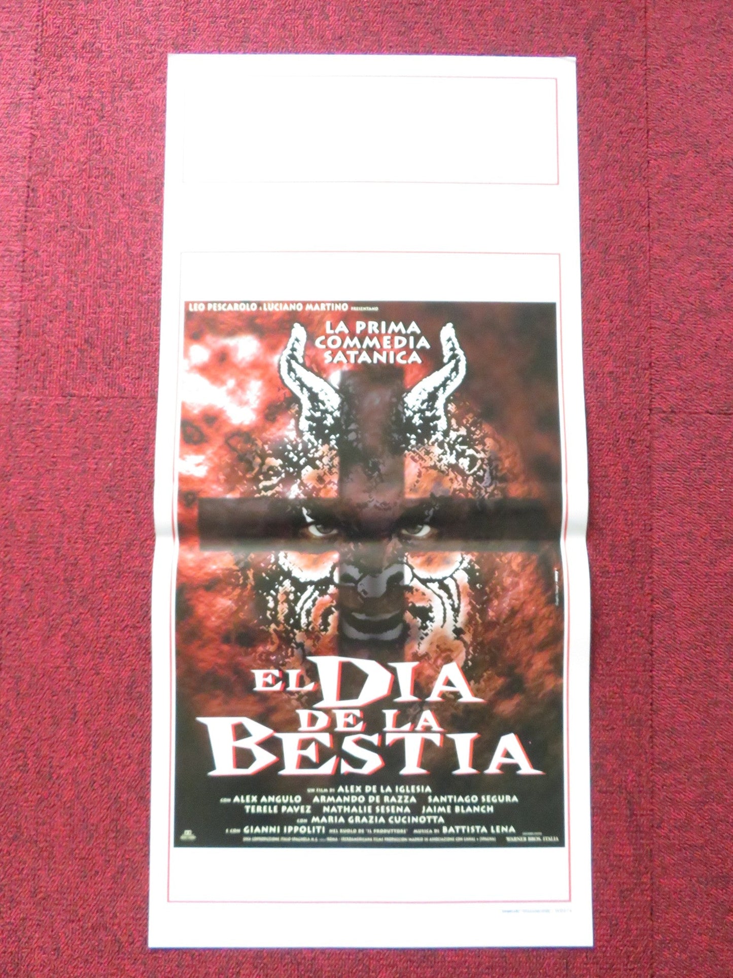 THE DAY OF THE BEAST ITALIAN LOCANDINA POSTER ALEX ANGULO ARMANDO DE RAZZA 1995 Rendezvous Cinema Movie posters
