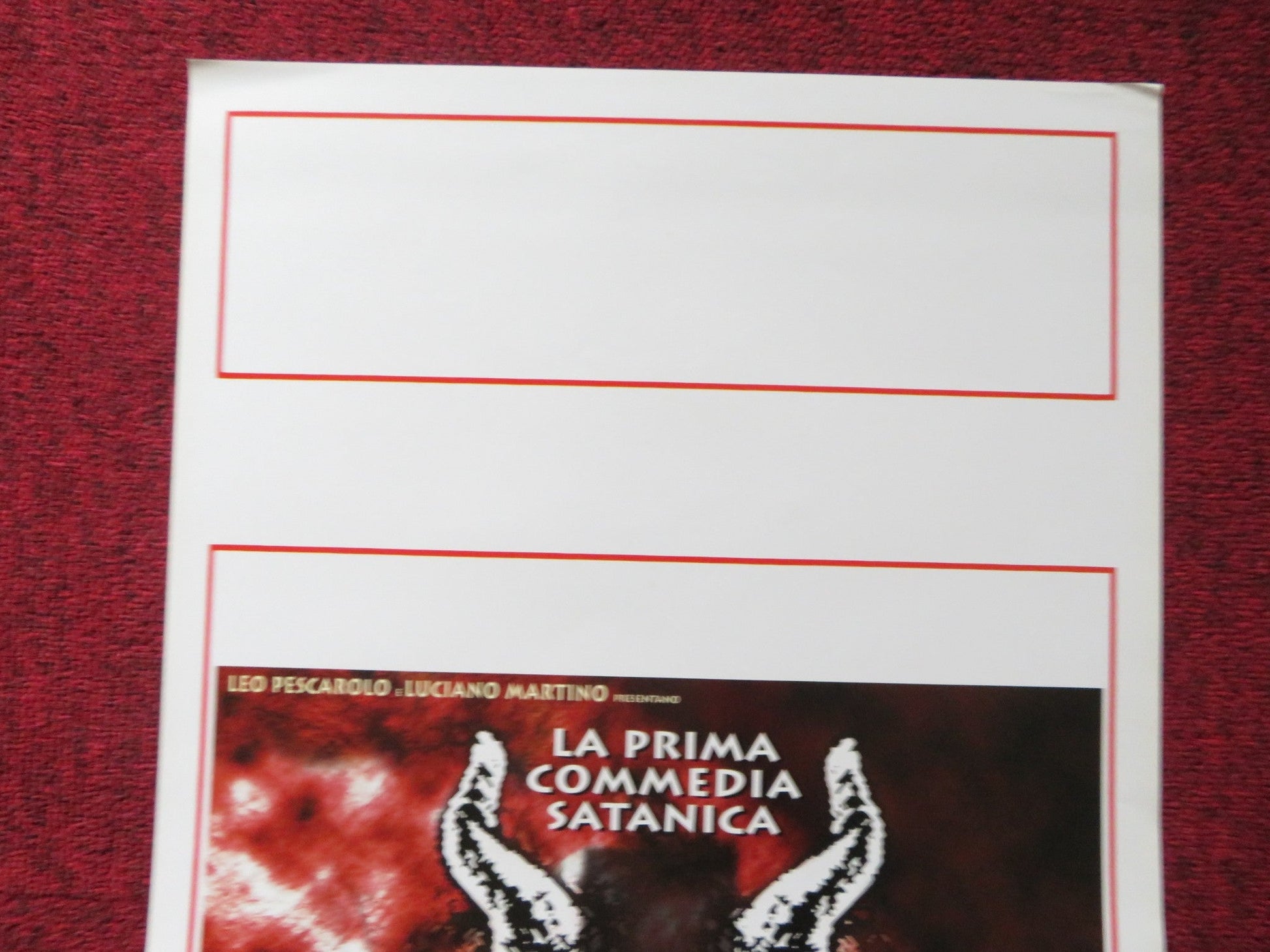 THE DAY OF THE BEAST ITALIAN LOCANDINA POSTER ALEX ANGULO ARMANDO DE RAZZA 1995 Rendezvous Cinema Movie posters